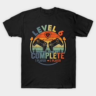 Gamer 6Th Wedding Anniversary Level 6 Complete Anniversary T-Shirt